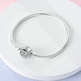 thumbnail image 6 of MULA European 925 Sterling Silver Snake Bracelet Love Clasp Chain for Charms Women Jewelry, 6 of 6