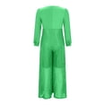 thumbnail image 4 of gbyLJF Sequin Jumpsuits for Women V Neck Sparkly Long Sleeve Onesie Pants Spring Casual One Piece Outfits Party Clubwear, 4 of 7
