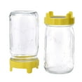 thumbnail image 2 of CNKOO Plastic Sprout Lid With Stainless Steel Screen For Wide Mouth Mason Jars Germination Kit Sprouter Maker With Stand Water Tray, 2 of 9
