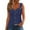 Blue, variant on Taqqpue Womens Tank Tops Sleeveless Button Down Scoop Neck T Shirts Eyelet Embroidery Summer Casual Blouse Fashion Going Out Tank Tops
