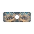 thumbnail image 7 of Yayeee Faucet Mat for Kitchen Sink 14.7" Diatomite Long Splash Guard Pad, Floating Whale, 7 of 7