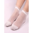 thumbnail image 2 of iHPH7 Sheer Socks Women Lace Socks Mesh Socks for Women See Through Socks Women Ankle Socks Nylon Socks for Women Comfortable Socks for Women White One Size, 2 of 3