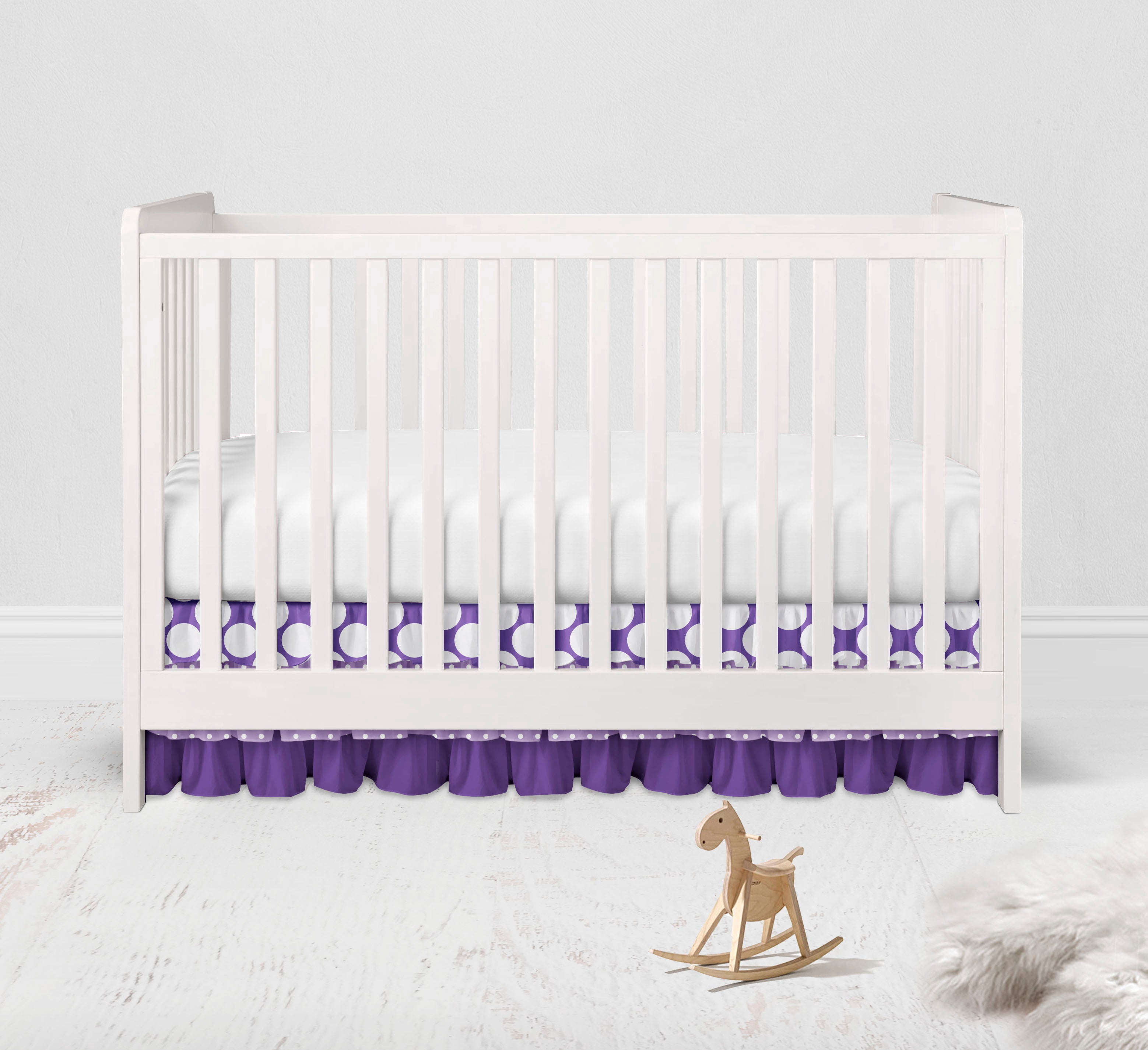 Bacati - Mix N Match Ikat Chevron/Dots Lilac Purple Musical Baby Crib Mobile