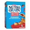 Nutri-Grain Bites Mini Breakfast Bars, Made With Whole Grains, Kids Lunch Snacks, Strawberry, 6.5Oz Box (5 Pouches)