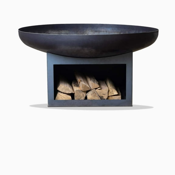 UNITED FIRE - Fire Pit "The Bighorn 23" – Outdoor Fire Bowl, Steel Firepit for Patio, Backyard & Garden