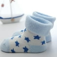 thumbnail image 4 of Unisex Baby Terry Socks 5-Pack for Baby boy and girl 0-12 Months Warm Cotton Socks, 4 of 7