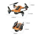 thumbnail image 6 of Gifts for 12 Year Old Boys, Drone with 1080P HD FPV Camera Remote Control Toys Gifts for Boys Girls with Altitude Hold Headless Mode Start Speed Adjustment, Orange, One Size, 6 of 9