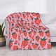 thumbnail image 3 of Fotbe Cartoon Strawberry Manta de Franela con Estampado, Manta Ultrasuave para Cama, Sofá, Auto, Hipoalergénica y Antibolitas-50"x40", 3 of 6