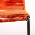 thumbnail image 6 of Shasta Outdoor Metal and Tangerine Rope Stackable Dining Chair - Set of 2, 6 of 11
