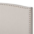 thumbnail image 4 of Baxton Studio Morgan Queen Size Beige Upholstered Panel Bed, 4 of 10