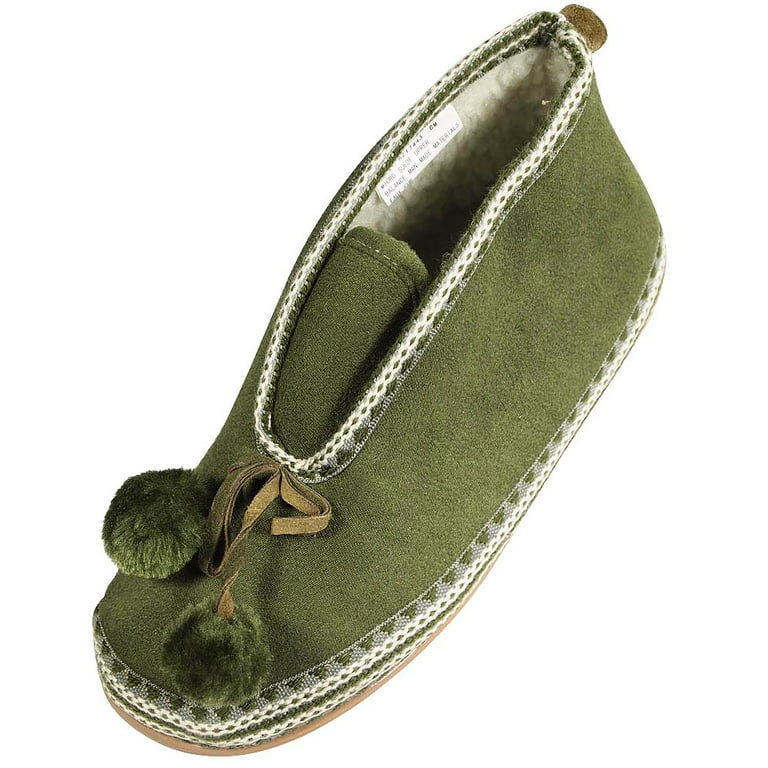 Deer Stags Womens House Shoes Adult Female Loafers Booties Slippers Green 8