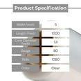 thumbnail image 6 of PSBM Mini Hand Stretch Wrap with Extended Core Handle 5" x 1000' 1080 Rolls 80 Gauge Clear Plastic Shrink Film for Packing Moving, 6 of 9