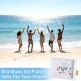 thumbnail image 4 of weibbin Wood Handmade Sea Glass Art Frame Cocktail Party Decor DIY for Bar Beach House Color, 4 of 7