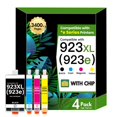 thumbnail image 1 of Cartuchos de tinta INFITONER 923XL, paquete de 4, negro, cian y magenta, 1 of 7