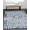thumbnail image 5 of Linon Emerald Navy & Blue 5x7 Area Rug, 5 of 7
