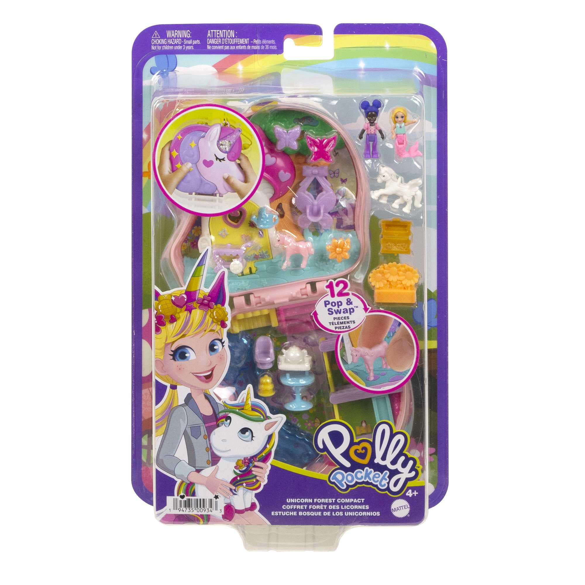 Playset Polly Pocket Mini Estuche Polly Pocket Unicorn Tea Party