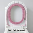 thumbnail image 6 of Kraoden Soft Warmer Toilet Seat Cover, Washable Reusable Easy Install, Fits Most Round Toilet Seats, Non-Fading Fiber Cloth, Comfortable Bathroom Accessory, No Cold Shock, 6 of 6