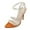 Orange, variant on OAVQHLG3B Sandals for Women Under $10 Women's Shoes Summer Transparent Laces Chain Stilettos Heels Exquisite Casual Sandals