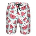thumbnail image 4 of Kdxio Watermelon Pattern Mens Casual Shorts - Drawstring Summer Beach Sports Shorts for Men, 4 of 9