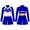 Blue, variant on TiaoBug Girls Halloween Cheerleading Costume Crop Top with Mini Skirt Outfit High School Competition Dance Uniform Black 8
