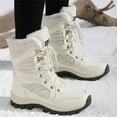 thumbnail image 3 of YOURDIARY Women's Snow Boots Winter Outdoor Warm Waterproof Mid-Calf Booties Faux Fur Lined, 3 of 8