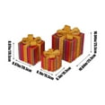 thumbnail image 2 of Tyidzon Set of 3 Christmas Lighted Gift Boxes, Pre-lit LED Present Boxes Decoration with Remote Timer Light Up Xmas Tree Skirt Ornaments for Party Holiday Xmas Home Decor, 2 of 7