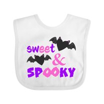 Inktastic Sweet and Spooky Cute Heart Bats Boys or Girls Baby Bib