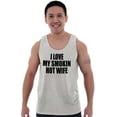 thumbnail image 5 of Love My Smokin Hot Wife Funny Spouse Tank Top Sleeveless Tee Men Brisco Brands S, 5 of 6
