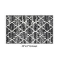 thumbnail image 3 of Better Trends 24" x 40" Rectangle Bathroom Rug, 100% Cotton, Soft, Water Absorbent, Non-Slip Bath Mat, Machine Washable, Rugs for Bathroom, Vanity, Shower, Tub – Savio Collection - Gray, 3 of 5