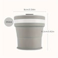 thumbnail image 6 of Silicone travel mug with lid, 11.83 oz (approx. 350 ml) capacity – collapsible, BPA-free, dishwasher safe, shatterproof, reusable, perfect for camping, hiking, and outdoor activities. A great choice, 6 of 11