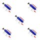 thumbnail image 1 of Eigraketly Bomba de bola azul conveniente y eficiente para deportes de ejercicio y bomba de baloncesto inflable de natación 10 Uds 6 pulgadas Type2 NO2, 1 of 6