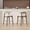 Cream-26in, variant on Daluvenix 29″ Counter Height Bar Stools Set of 4, Modern Linen Upholstered Bar Stools, Solid Wood Legs, Curved Back Upholstered Bar‑Chairs for Kitchen Island Dining Room Bar, Blue