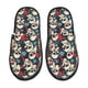 thumbnail image 1 of Balery rock record Skull artist Pantuflas de Casa de Felpa Silenciosas con Diseño Estampado, Zapatillas Cómodas Antideslizantes de Algodón para Interior-Medium, 1 of 8