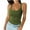 Army Green, variant on Women's Summer Tank Top Scoop Neck Sleeveless Ribbed Casual Tees