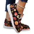 thumbnail image 7 of KEVCHE Women Halloween Pumpkin Shoes, Soft Comfortable Knitted Slip on Loafers , Cute Spooky Lace Up Breathable Walking Casual Dress Shoes for Halloween Party, 7 of 7