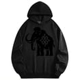 thumbnail image 4 of Men's Pocket Graphic Hooded Pullover, Star Pattern Forms An Elephant, Sizes S-2XL, 4 of 4