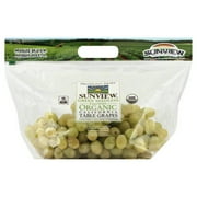 Fresh Organic Green Grapes, Bag (2.25 lbs/Bag Est.)