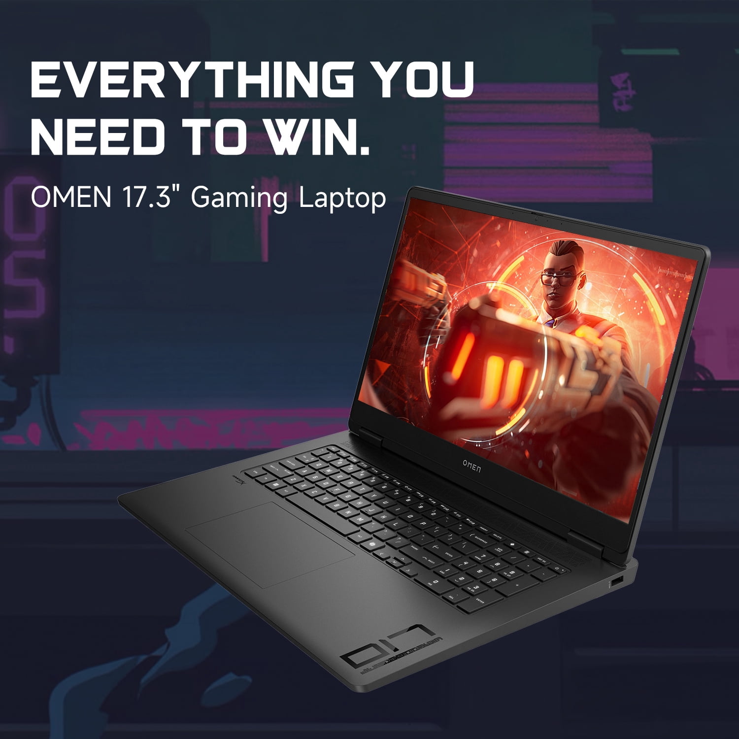 HP Omen 17.3" FHD 144Hz RTX 5070 Gaming Laptop, AMD Ryzen AI 9 365, 16GB RAM, 1TB SSD, Wi-Fi 6, Black