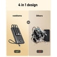 thumbnail image 2 of VEEKTOMX Cargador portátil con cables incorporados, banco de energía de 10000 mAh para iPhone, paquete de batería USB C de carga rápida delgada, Powerbank Travel Essentials compatible con iPhone, Sams, 2 of 5