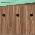 thumbnail image 3 of Wooden Cat Litter Box Enclosure with Metal Frame, Nightstand Pet House Cabinet Crate, Hidden Bathroom Box with Divider for Living Room, Bedroom - Rustic Brown, 3 of 10