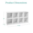 8-Cube Adjustable Bookshelf Organizer Shelf Unit