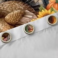 thumbnail image 4 of Manfei Teens Cartoon Turkey Black Out Curtains, Fall Autumn Pumpkin Sunflower Curtains Pack of 2 (42x63 Each), Harvest Thanksgiving Day Bedroom Curtains, Window Curtains Room Decor, 4 of 6