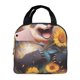 thumbnail image 1 of Easygdp Elegant Cute Panda Sunflower Bolsa Térmica Premium - Tela Oxford Impermeable, Gran Capacidad, Bolsillo Frontal, Unisex para Trabajo, Escuela, Actividades al Aire Libre y Picnics, 1 of 8