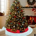 thumbnail image 4 of ToyKingdee Cute Faux Fur Christmas Tree Skirt Plush Skirt for Merry Christmas Party Christmas Tree Decoration, 4 of 6