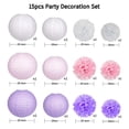 thumbnail image 4 of YAOMOBB Hanging Decorations Simple Installation Party Decorations Set Lanterns and Tissue Pom Poms Flower Balls for Boho Wedding, 4 of 6