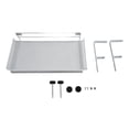 thumbnail image 2 of Desk Cord Wire Organizer 4.5~8.5cm Adjustable Cable Management Under Desk Shelf White L, 2 of 9