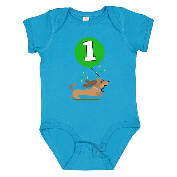 Inktastic 1st Birthday Puppy 1 Year Old Boy Boys Baby Bodysuit