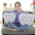 thumbnail image 3 of huanledash Tooth Plush Pillow Various Cute Expression Plushie Soft Back Cushion Ornament PP Cotton Cartoon Tooth Decay Doll Kids Stuffed Pillow Birthday Gifts, 3 of 8