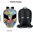 thumbnail image 5 of Gelrova Smart Knight LED Motorcycle Backpack, Hard Case Riding Laptop Bag, Waterproof, Large 19-Inch, 5 of 17