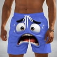 thumbnail image 2 of Mens Beach Shorts Funny Expression Graphic Summer Swim Trunks Novelty Beachwear Sports Vacation Shorts with Pockets, 2 of 4